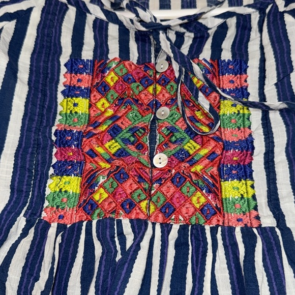 Roller Rabbit Strip Mini Dress Size Large - Picture 2 of 6